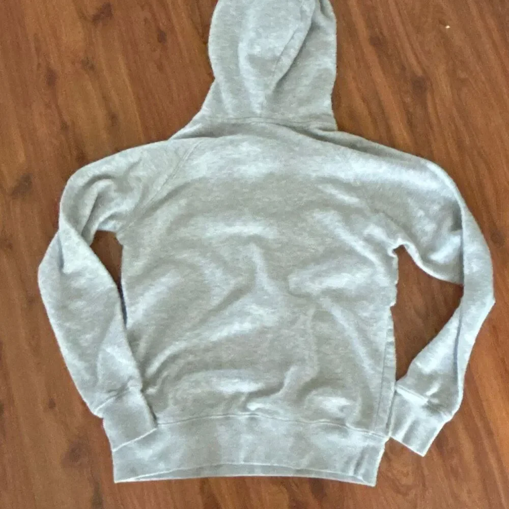 The North Face light Heather gray hoodie pull over sweatshirt size xS